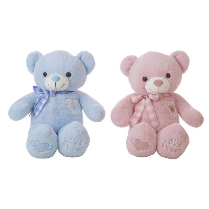 Peluche oso angelito 75 cm 4 col- rosa, rosa maquillaje, azul, beig