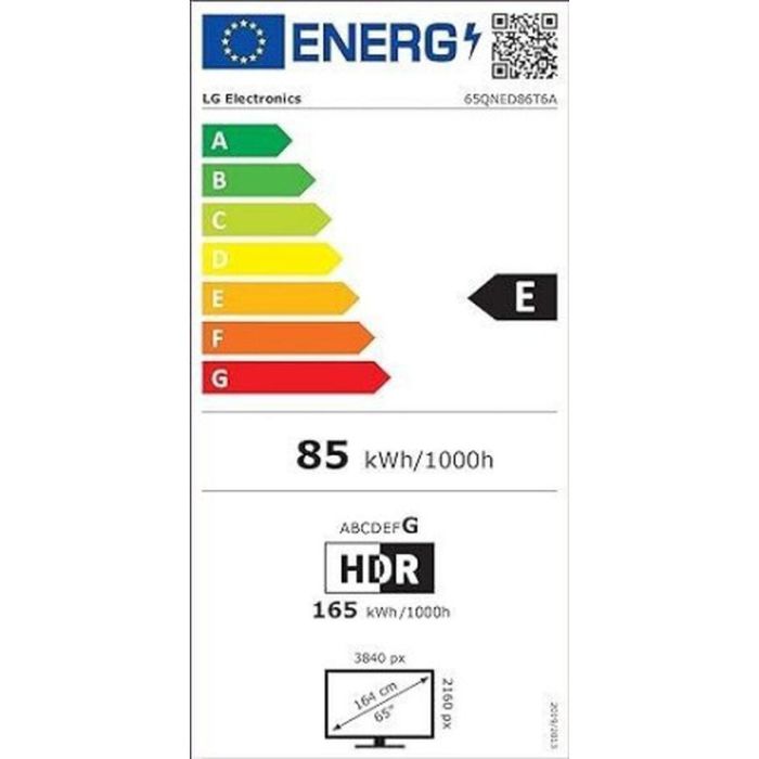 Smart TV LG 65QNED86T6A 65 65" 4K Ultra HD LED HDR QNED 1 Smart TV LG 65QNED86T6A 65 65" 4K Ultra HD LED HDR QNED 1