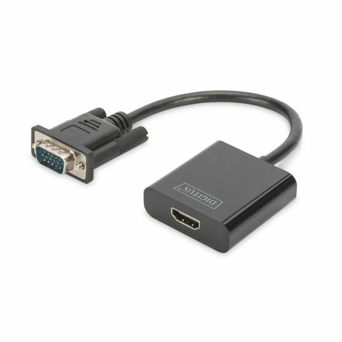 Adaptador HDMI a VGA Digitus DA-70473 Negro