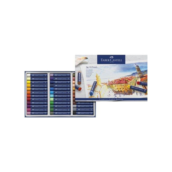 Ceras Pastel Faber Goldfaber Studio Oil Caja De 36