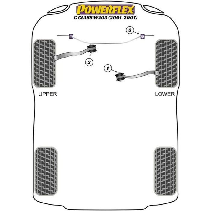 Front Anti Roll Bar Inner Bush 20 mm PFF40-503-20 1