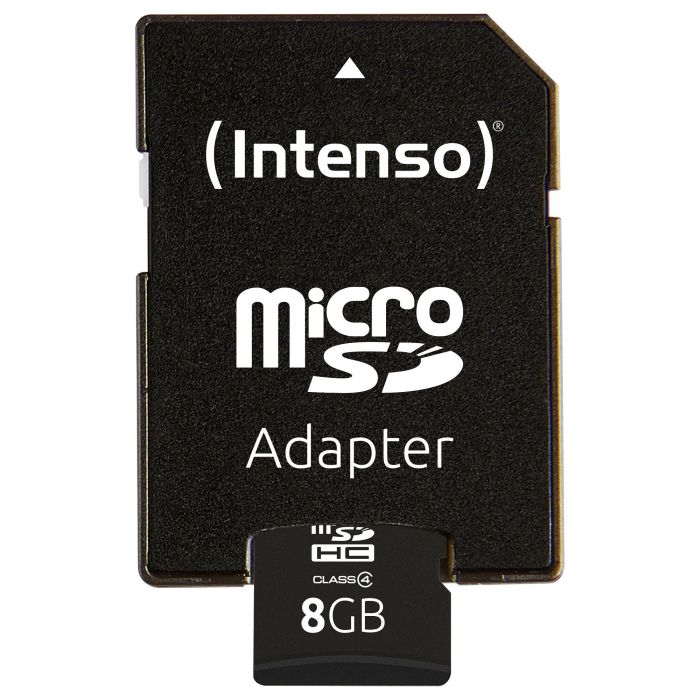 Intenso 3403460 MicroSDHC 8GB Clase 4 con Adaptador, Velocidad 21MB/s 3