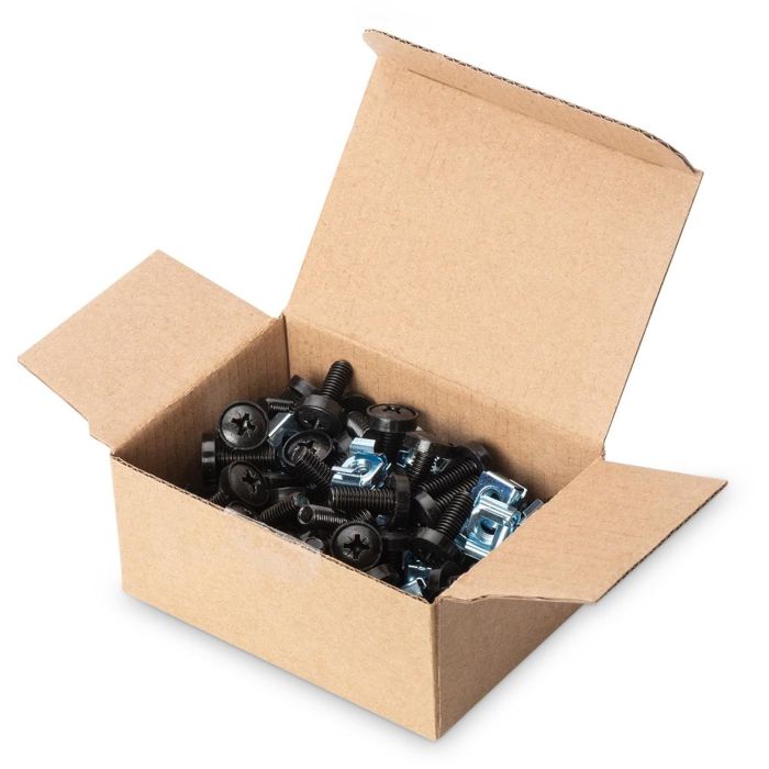 Digitus Juego de Tornillos de Instalación M6, 50 Piezas Negras, Tuercas Enjauladas y Arandelas - Kit de Montaje Rack 1 Digitus Juego de Tornillos de Instalación M6, 50 Piezas Negras, Tuercas Enjauladas y Arandelas - Kit de Montaje Rack 1