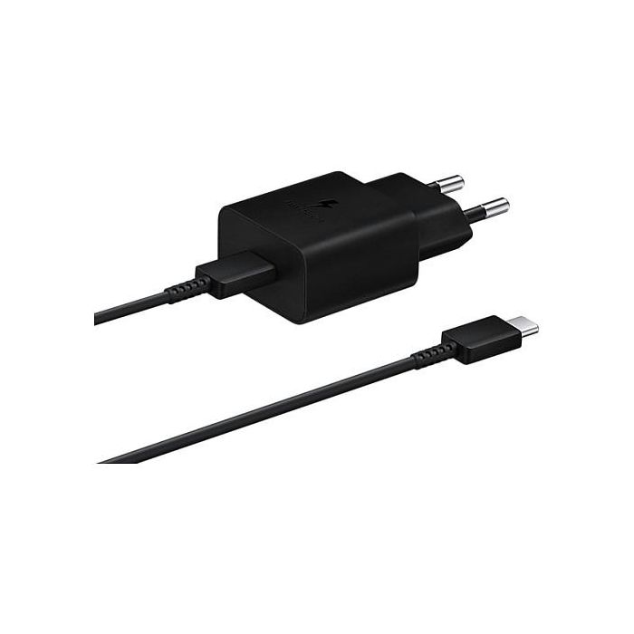 Samsung Cargador Pared 15W USB-C Negro + Cable USB-C a USB-C 1M Negro EP-T1510XBEGEU 3