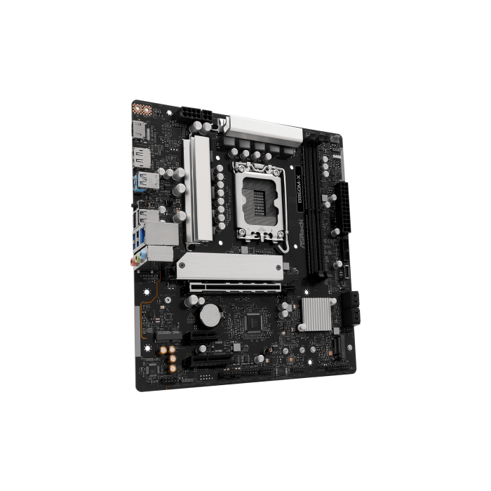 ASRock Placa Base B860M-X para Intel Core Ultra (Series 2), Socket LGA 1851, Chipset Intel B860, DDR5, M.2, SATA III, 2.5Gb Ethernet, Micro ATX 3