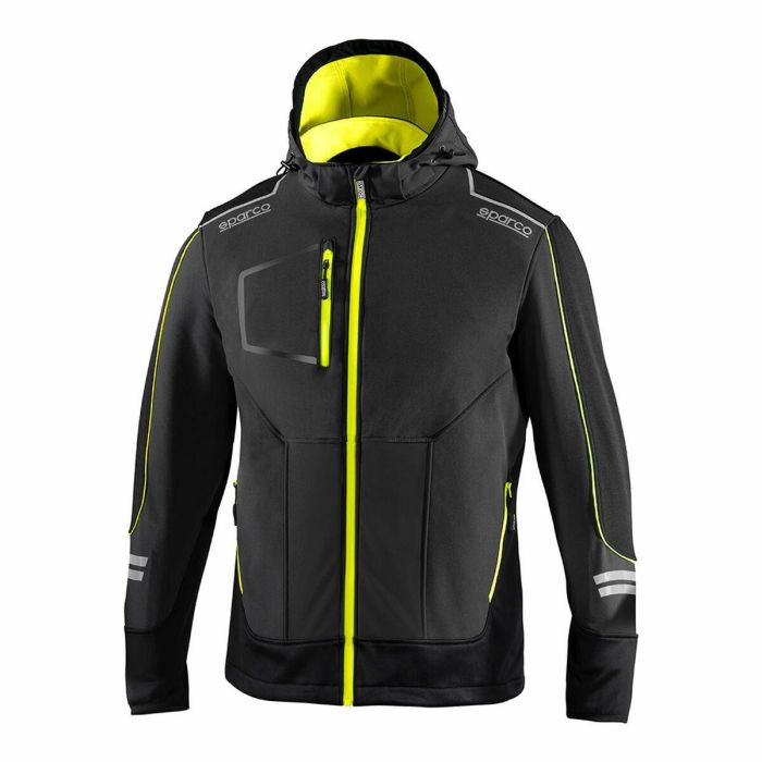 Chaqueta Impermeable para Hombre Sparco Tech Ndis Negro