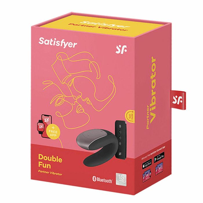 Satisfyer Double fun vibrador parejas negro negro bluetooth 5 Satisfyer Double fun vibrador parejas negro negro bluetooth 5