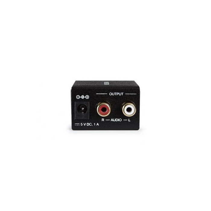 Fonestar Sistem Convertidor Audio Digital Analógico DAC 24 bits 32-96 kHz SPDIF Óptico Coaxial FO-37DA