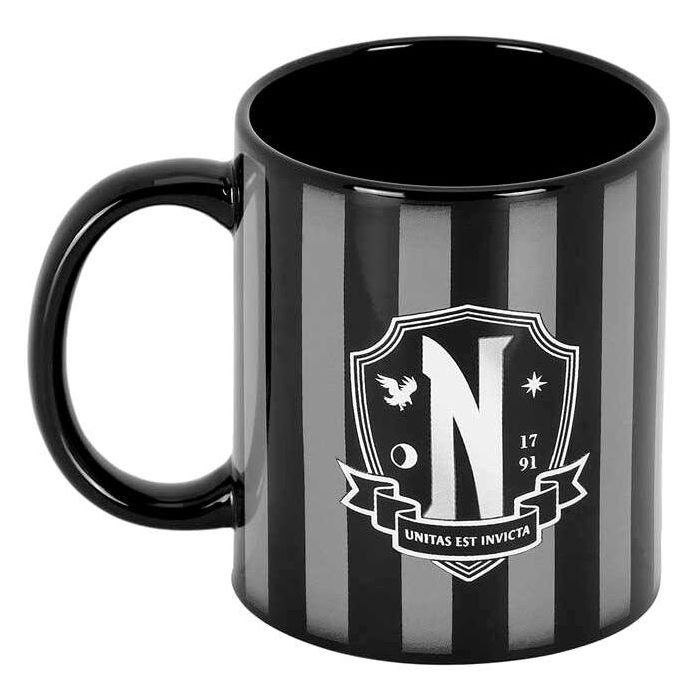 Wednesday Miércoles Taza Original Negro 0.35L - Cerámica para Bebidas Calientes con Caja Regalo 0 Wednesday Miércoles Taza Original Negro 0.35L - Cerámica para Bebidas Calientes con Caja Regalo 0