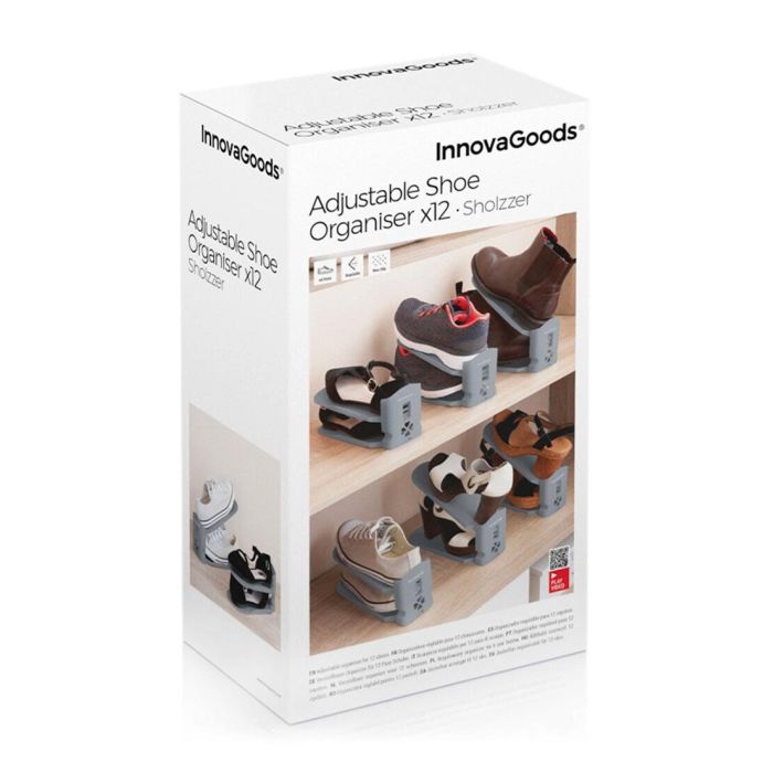 Organizador de Zapatos Regulable Sholzzer InnovaGoods 6 Unidades 3 Organizador de Zapatos Regulable Sholzzer InnovaGoods 6 Unidades 3