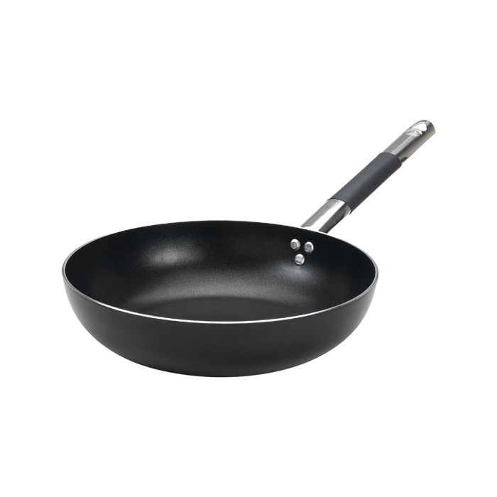 AGNELLI - 111BSSC20 - Sartén alta de aluminio Alblack grosor 3 mm. - 20 cm. Ø x 5,5 cm. alt.