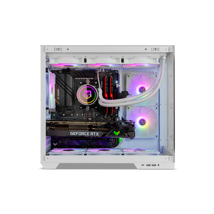 NOX HUMMER ASTRA NEO Caja PC Blanca Frameless USB 3.0 Type-C 10