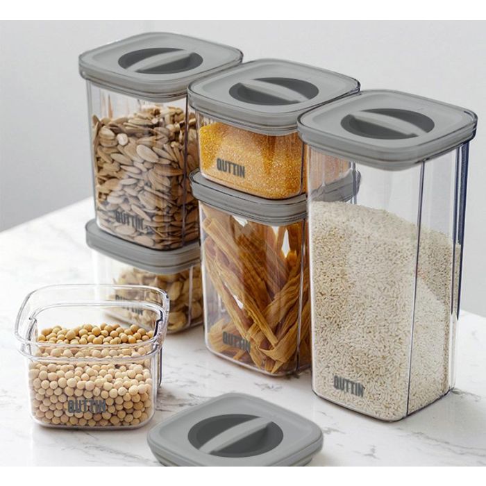 Quttin Tarro Hermetico PET 1500 ml 11.2 x 11.2 x 23 cm (12 Unidades) Quttin Tarro Hermetico PET 1500 ml 11.2 x 11.2 x 23 cm (12 Unidades)