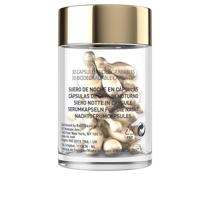 Roc LINE SMOOTHING ADVANCED RETINOL Cápsulas Serum Noche con Retinol Antiedad, Antiarrugas, Hidratante, 30 Unidades 2