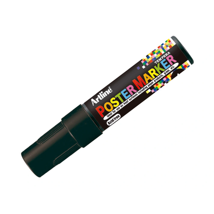 Artline EPP-6 Rotulador Poster Marker Punta Redonda 6 mm Color Negro 2
