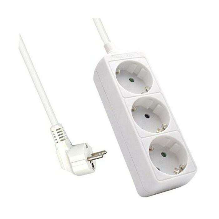 Regleta Enchufes 3 Tomas sin Interruptor Ewent EW395 3680W 0 Regleta Enchufes 3 Tomas sin Interruptor Ewent EW395 3680W 0
