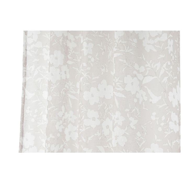 Cortina Romantico DKD Home Decor Beige 260 x 140 cm (2 Unidades) 3