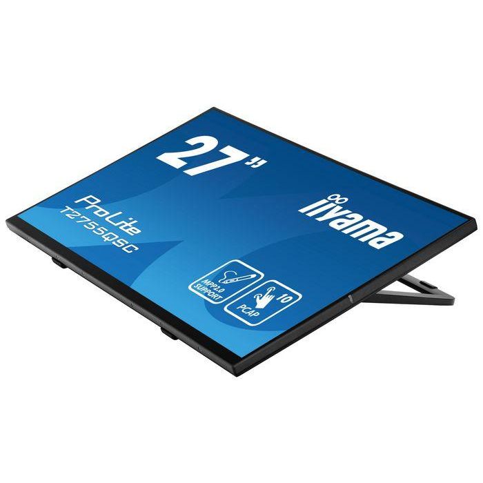 Monitor Iiyama 27" Ips Bonded Pcap 10P Touch, Mpp2.0 (Active Stylus) Supported, 2560X1440, Flat Bezel Free Glass Front, Hdmi, Displayport, 360Cd/M², Usb Hub 2X 3.2, Speakers, Bookstand (T2755QSC-B1) 11 Monitor Iiyama 27" Ips Bonded Pcap 10P Touch, Mpp2.0 (Active Stylus) Supported, 2560X1440, Flat Bezel Free Glass Front, Hdmi, Displayport, 360Cd/M², Usb Hub 2X 3.2, Speakers, Bookstand (T2755QSC-B1) 11