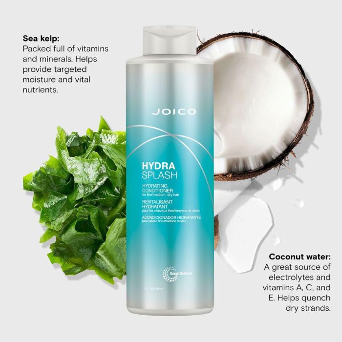 Joico HYDRA SPLASH Hydrating Conditioner 1000 ml - Hidratante y Nutritivo para Desenredar el Cabello 2 Joico HYDRA SPLASH Hydrating Conditioner 1000 ml - Hidratante y Nutritivo para Desenredar el Cabello 2