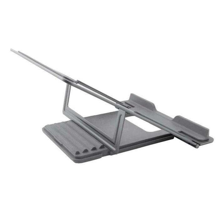 Coolbox Soporte Atril Portátil Hasta 17 Pulgadas, Aleación de Aluminio, Gris Espacial, 4 Posiciones Ajustables 2