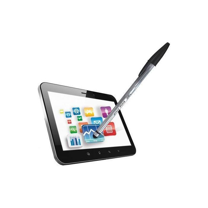 Bolígrafo de Tinta de Aceite Bic Cristal Stylus 9021211/ para Pantallas Táctiles/ Negro 4