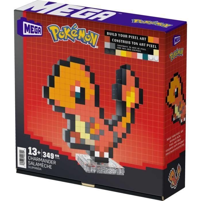 MEGA Pokémon HTH76 Juego de construcción retro de Charmander - 349 Piezas 2