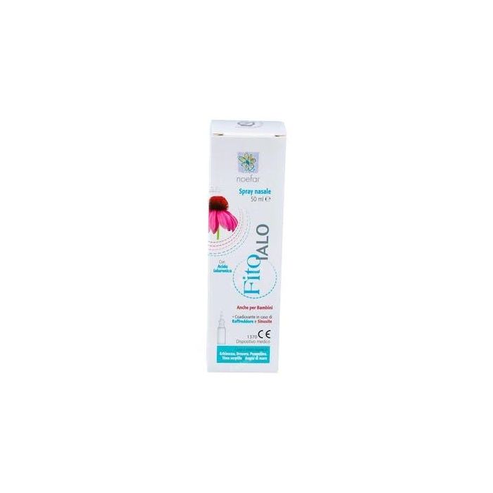 NOEFAR Fitohyalo Spray Nasal 50ml para Resfriado y Sinusitis con Ácido Hialurónico Vegetal, Tomillo y Equinácea