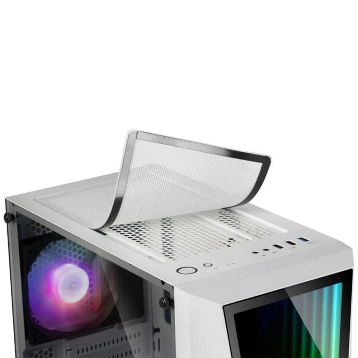 Mars Gaming MC777W Caja Ordenador Gaming ATX Semitorre Blanca con Espejo Infinito ARGB y Ventana Cristal Templado 2 Mars Gaming MC777W Caja Ordenador Gaming ATX Semitorre Blanca con Espejo Infinito ARGB y Ventana Cristal Templado 2