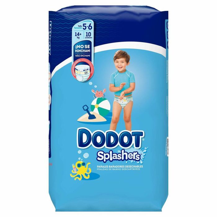 Dodot Splashers Bañador Desechable Talla 5-6 + 14 kg 5 Dodot Splashers Bañador Desechable Talla 5-6 + 14 kg 5
