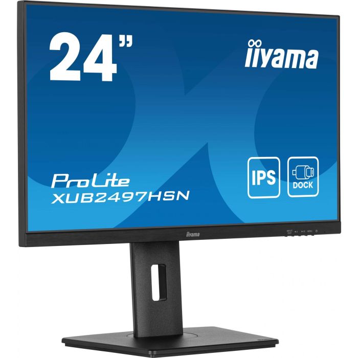 iiyama XUB2497HSN-B2 Monitor ProLite 23.8" FHD IPS 1ms 100Hz HDMI DP USB-Hub Speaker Pivot Negro 4