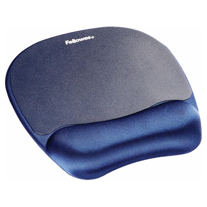 Fellowes Alfombrilla con Reposamuñecas Memory Foam, Azul 1