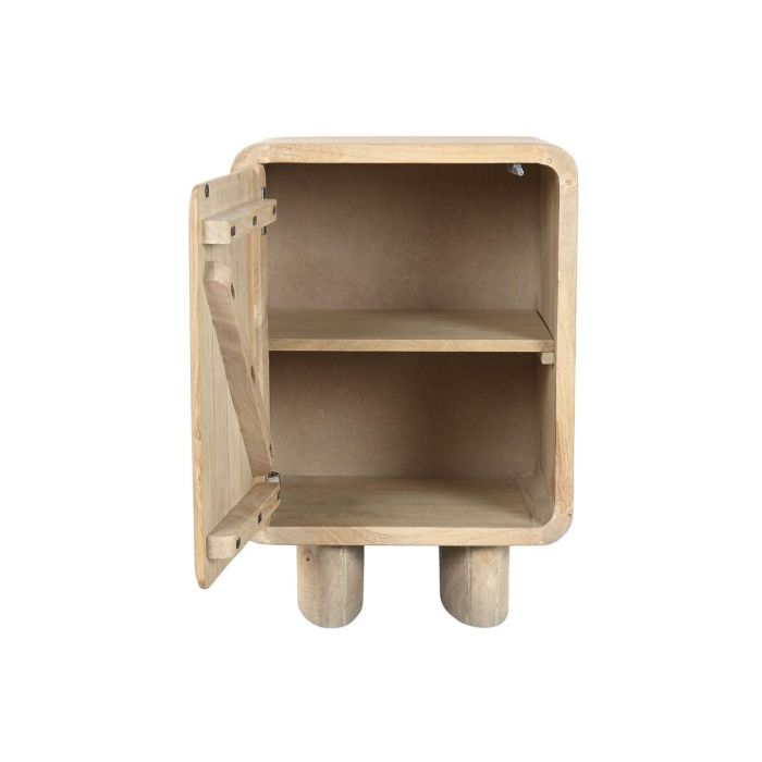 DKD Home Decor Mesita de Noche de Roble Marrón Estilo Urban 40x65x45 cm 6