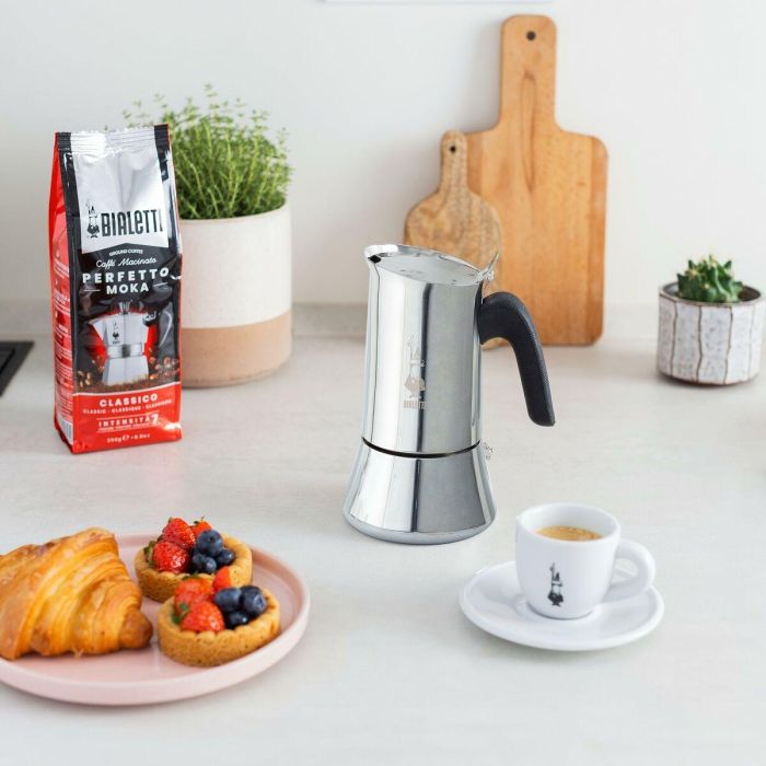 Cafetera Italiana Bialetti NEW VENUS Plateado Metal Acero Inoxidable 4