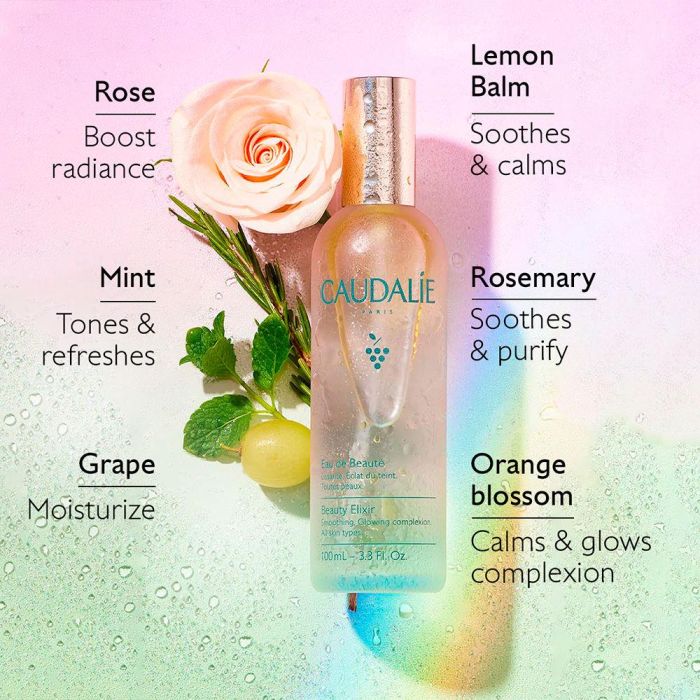 Caudalie Eau De Beauté Lissante Éclat Du Teint Fijador Maquillaje 100 ml