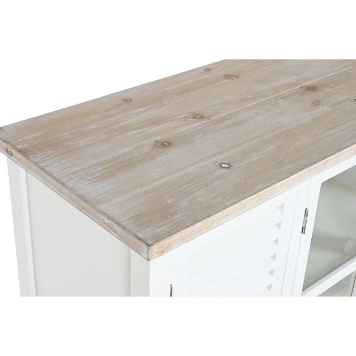 Buffet Tradicional DKD Home Decor Blanco Natural 40 x 80 x 130 cm 10