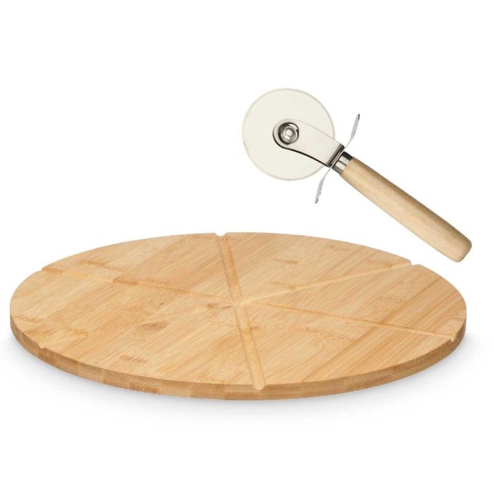 Set Tabla Y Cortador De Pizza Kinvara 35X1CM (6 Unidades) 1 Set Tabla Y Cortador De Pizza Kinvara 35X1CM (6 Unidades) 1