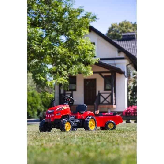 FALK - 2046AB - Tractor tractor a pedal Red X con capota abatible y remolque incluido 4 FALK - 2046AB - Tractor tractor a pedal Red X con capota abatible y remolque incluido 4