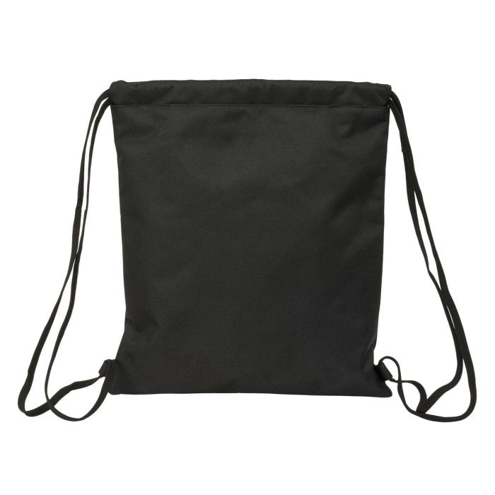 Bolsa Mochila con Cuerdas Kappa Dark Negro 35 x 40 x 1 cm 3
