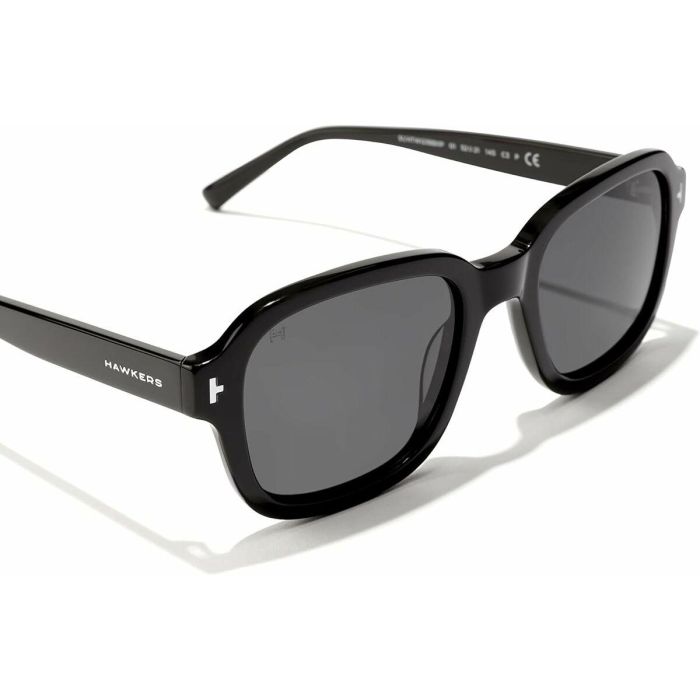 Hawkers TWIST polarized Gafas de Sol Unisex para Adultos con Cristales Polarizados Negros Forma Cuadrada Montura Acetato y Protección UV400 (49mm) 4 Hawkers TWIST polarized Gafas de Sol Unisex para Adultos con Cristales Polarizados Negros Forma Cuadrada Montura Acetato y Protección UV400 (49mm) 4