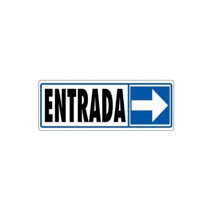 Señal "Entrada (Derecha)" 175X65 Pvc Gris Archivo 2000 6177-09 GS