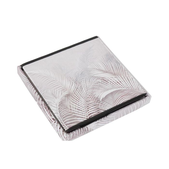 Caja Plegable Tropical DKD Home Decor Gris 34 x 34 x 34 cm (2 Unidades) 2 Caja Plegable Tropical DKD Home Decor Gris 34 x 34 x 34 cm (2 Unidades) 2