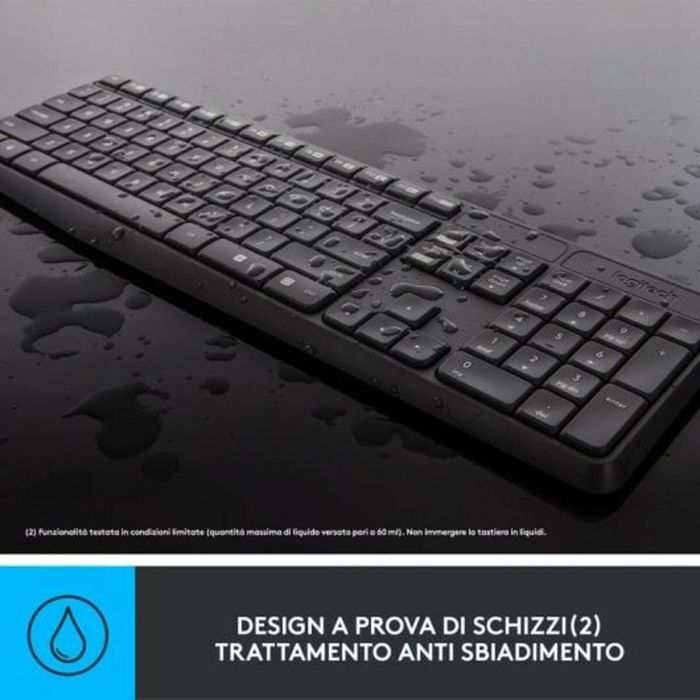 Teclado Logitech Gris Qwerty Español 5