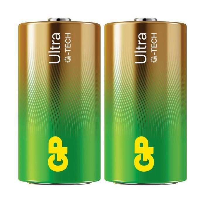 GP GP Ultra Alkaline C-battery, 14AU/LR14, 2-pack 1 GP GP Ultra Alkaline C-battery, 14AU/LR14, 2-pack 1