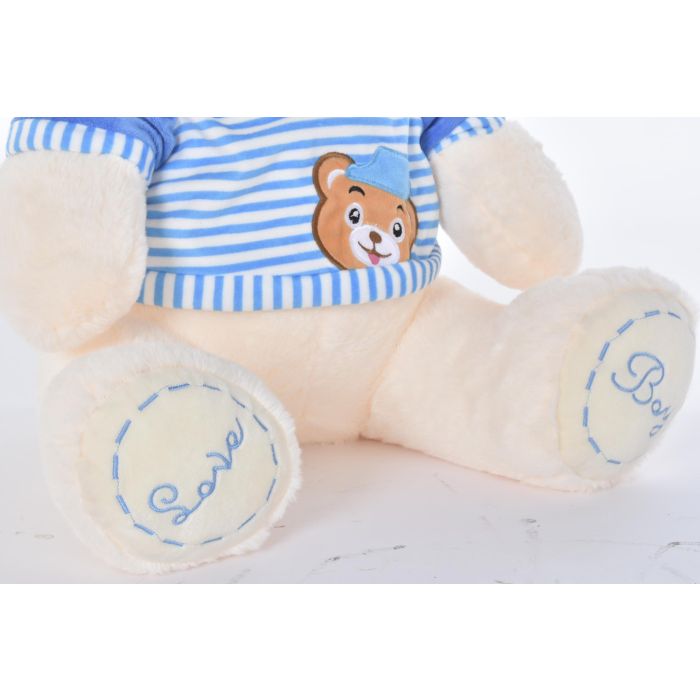 DKD Home Decor Peluche Osito Boy/Girl Azul Rosa Beige 25 x 50 x 25 cm (2 Unidades) 2