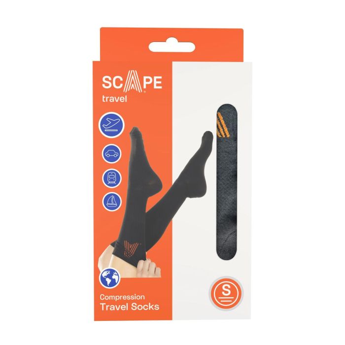 Calcetines de Compresión Scape Travel Negro 4 Calcetines de Compresión Scape Travel Negro 4