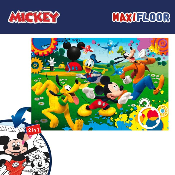 Set de 4 Puzzles Mickey Mouse 35 x 1,5 x 25 cm 48 Piezas (6 Unidades) 4 Set de 4 Puzzles Mickey Mouse 35 x 1,5 x 25 cm 48 Piezas (6 Unidades) 4