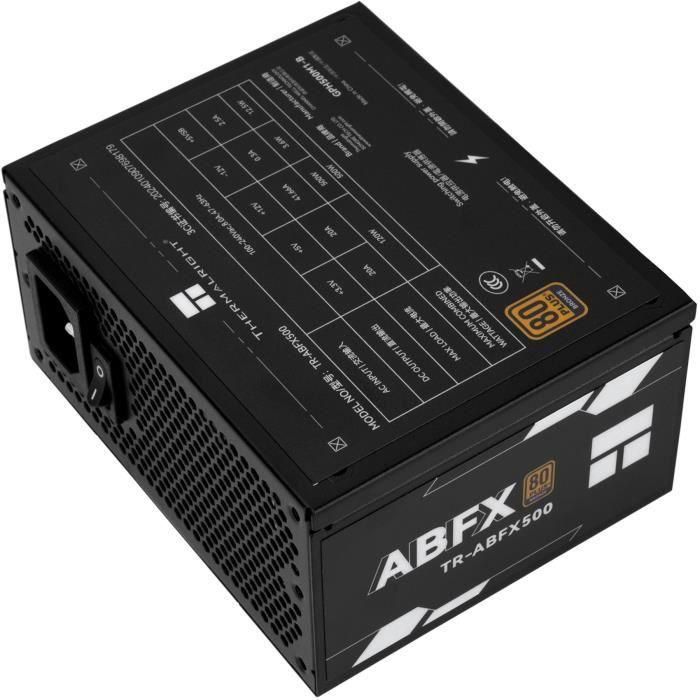Fuente de alimentación para PC no modular - THERMALRIGHT ABFX 500 - 80+ Bronce - Negro 1 Fuente de alimentación para PC no modular - THERMALRIGHT ABFX 500 - 80+ Bronce - Negro 1