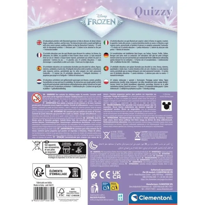 Clementoni Quizzy Frozen CLE8005125166725 Clementoni Quizzy Frozen CLE8005125166725