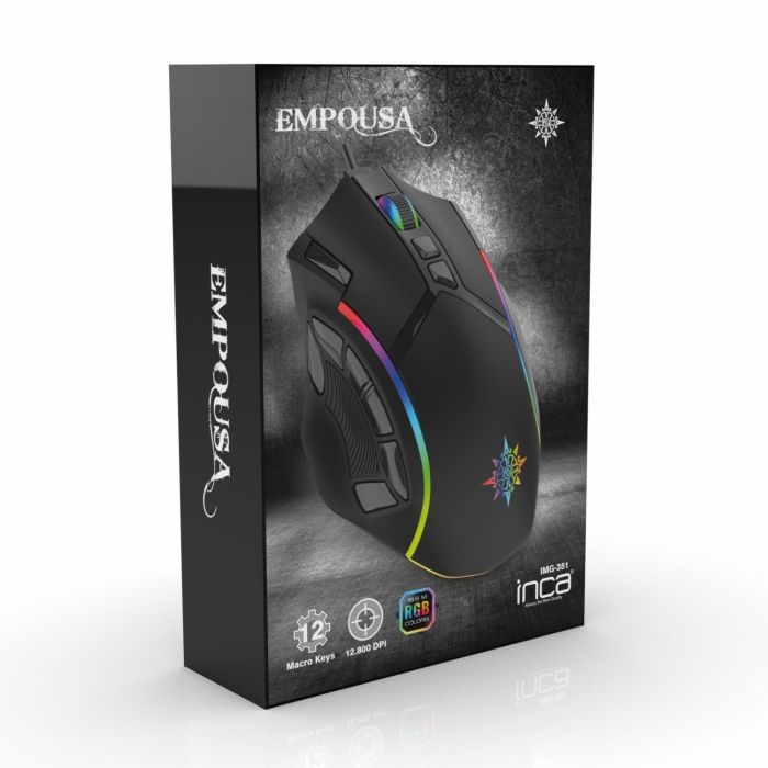INCA Gaming Maus IMG-351 12800 DPI, RGB, USB 6 INCA Gaming Maus IMG-351 12800 DPI, RGB, USB 6
