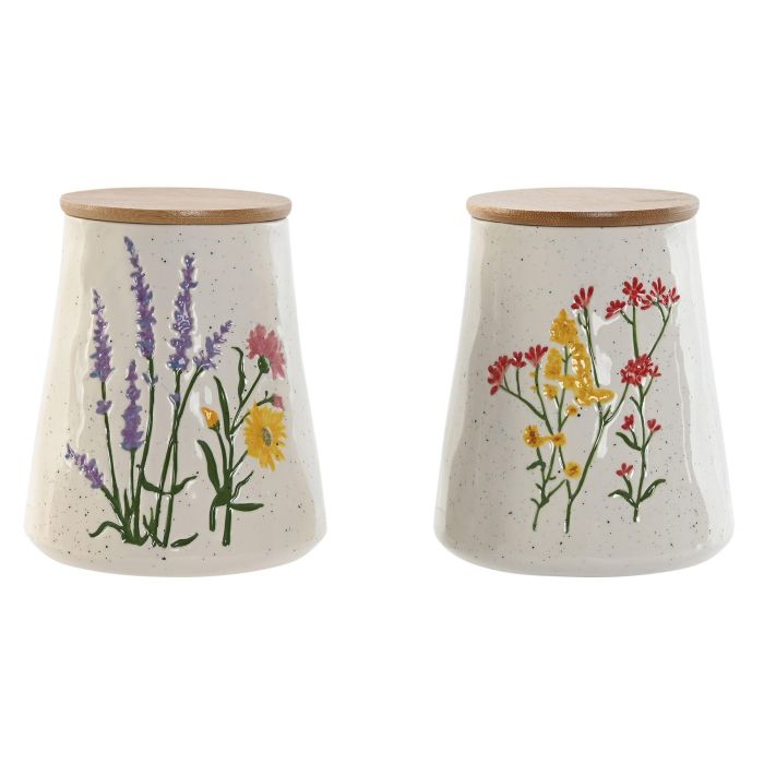 Bote Shabby DKD Home Decor Multicolor 12.6 x 14.7 x 12.6 cm (2 Unidades) Bote Shabby DKD Home Decor Multicolor 12.6 x 14.7 x 12.6 cm (2 Unidades)